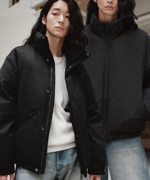 WYM LIDNM(EB oC h)REVERSIBLE WOOLY DOWN JACKET(_EWPbg/R[g)