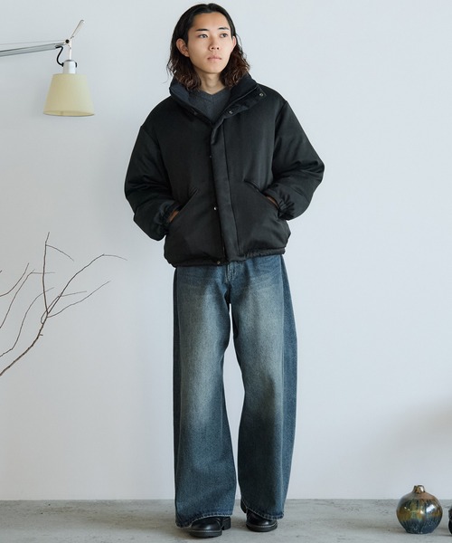 WYM LIDNM(ウィム バイ リドム)の「REVERSIBLE WOOLY DOWN JACKET(ダウンジャケット/コート・メンズ・グレー/ブラック/チャコール/アッシュブラウン・XL/L/M/S)」の20枚目の写真