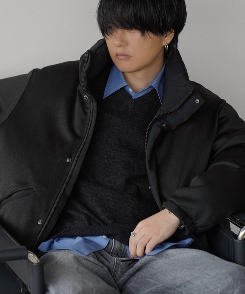 WYM LIDNM（ウィム バイ リドム）の「REVERSIBLE WOOLY DOWN JACKET