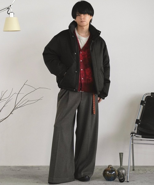 WYM LIDNM(ウィム バイ リドム)の「REVERSIBLE WOOLY DOWN JACKET(ダウンジャケット/コート・メンズ・グレー/ブラック/チャコール/アッシュブラウン・XL/L/M/S)」の5枚目の写真