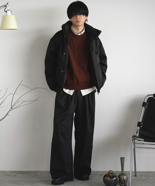 WYM LIDNM(ウィム バイ リドム)の「REVERSIBLE WOOLY DOWN JACKET(ダウンジャケット/コート・メンズ・グレー/ブラック/チャコール/アッシュブラウン・XL/L/M/S)」の6枚目の写真