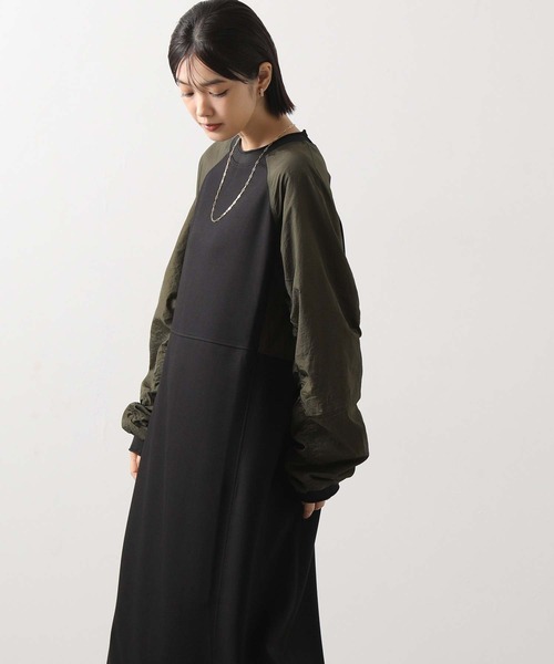 Gready Brilliant（グレディブリリアン）の「配色ワッシャーカットワンピ（ワンピース・レディース・ブラック系・38）」の16枚目の写真