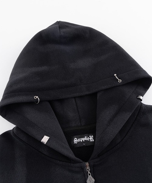 A'GEM/9 × .kom 『SUPPLIER/サプライヤー』 Tribal Bones Pierced Zip