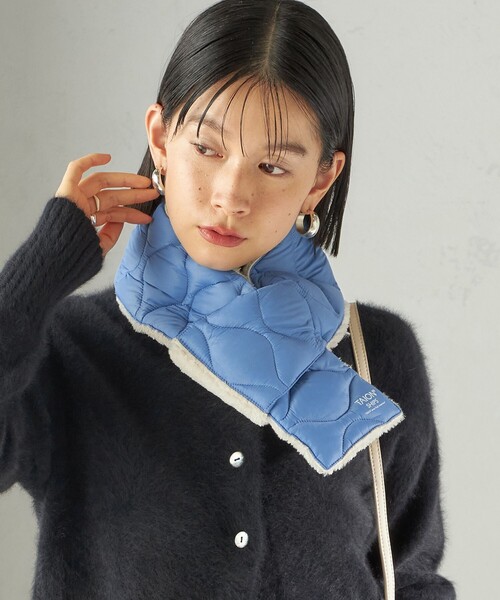 TAION（タイオン）の「【SHIPS別注】TAION:〈手洗い可能〉細幅 リバー ダウン マフラー（マフラー・レディース・ライトグレー/ブラウン/ブラック/ライトブルー・ONE SIZE）」の18枚目の写真