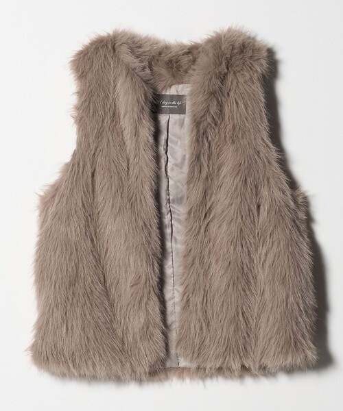 フェイクファーベスト ＜A DAY IN THE LIFE＞（ベスト）｜A DAY IN THE