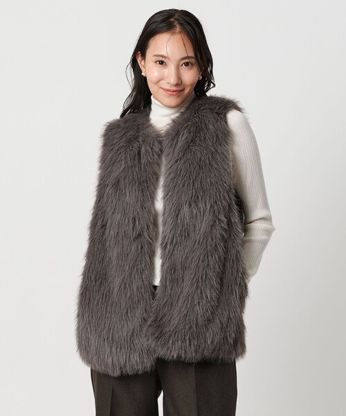 フェイクファーベスト ＜A DAY IN THE LIFE＞（ベスト）｜A DAY IN THE