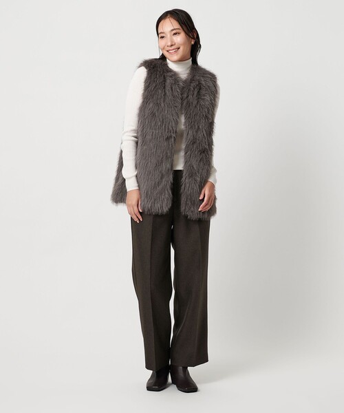 フェイクファーベスト ＜A DAY IN THE LIFE＞（ベスト）｜A DAY IN THE