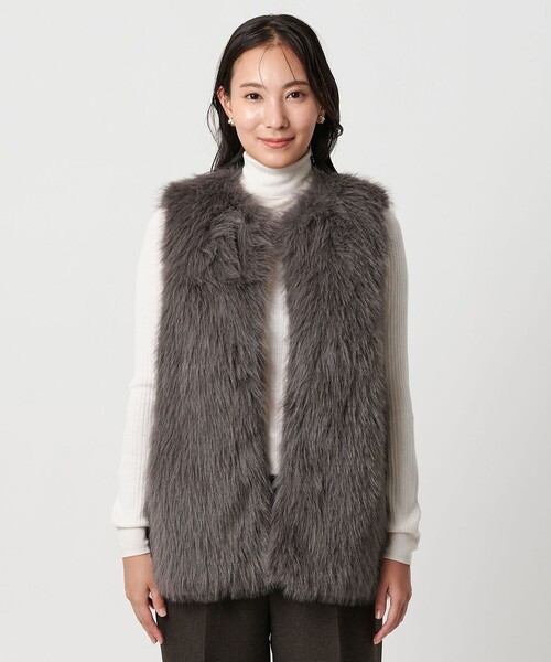 フェイクファーベスト ＜A DAY IN THE LIFE＞（ベスト）｜A DAY IN THE