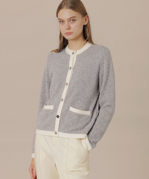 MACKINTOSH LONDON(マッキントッシュ ロンドン)の「【婦人画報11月号掲載】スフレニットカーディガン(カーディガン/ボレロ・レディース・グレー系その他/ライトブルー・38)」の1枚目の写真