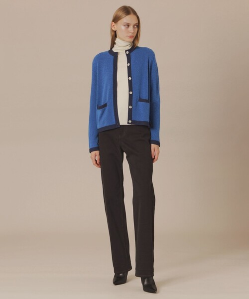 MACKINTOSH LONDON(マッキントッシュ ロンドン)の「【婦人画報11月号掲載】スフレニットカーディガン(カーディガン/ボレロ・レディース・グレー系その他/ライトブルー・38)」の4枚目の写真