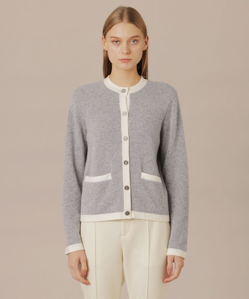 MACKINTOSH LONDON(マッキントッシュ ロンドン)の「【婦人画報11月号掲載】スフレニットカーディガン(カーディガン/ボレロ・レディース・グレー系その他/ライトブルー・38)」の5枚目の写真