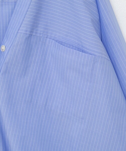 NOLLEY’S Sophi（ノーリーズソフィ）の「ウォッシャブルタイプライターVネック2WAYシャツ（シャツ/ブラウス・レディース・ネイビー/ホワイト/ブルー系その他3・38）」の22枚目の写真