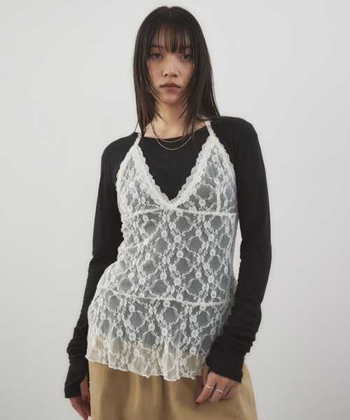 ホルターネックレーストップス（キャミソール）｜HANNE（アン）の