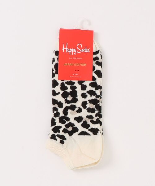 Happy Socks（ハッピーソックス）の「【RES】【HAPPY SOCKS】アニマルパターンデザインローソックス（ソックス/靴下・メンズ・レオパード/ホワイト系その他・MEDIUM）」の2枚目の写真