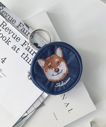 AS KNOW AS plus | ●カラビナ付き アニマル刺繍丸型ポーチ(ポーチ)