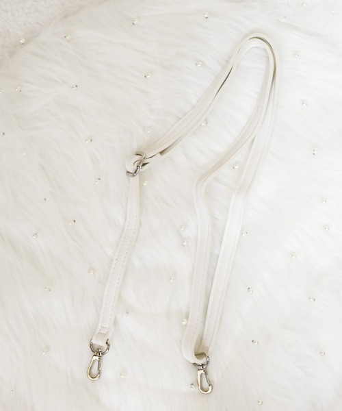 MA*RS(アメーバーマーズ)の「りぼん×フリルショルダーBAG(ハンドバッグ・レディース・ブラック/ホワイト・FREE)」の11枚目の写真