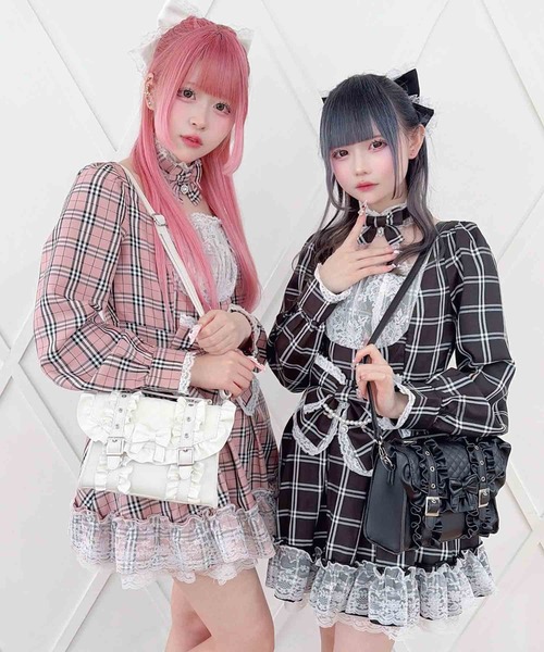 MA*RS(アメーバーマーズ)の「りぼん×フリルショルダーBAG(ハンドバッグ・レディース・ブラック/ホワイト・FREE)」の16枚目の写真