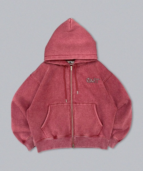 centimeter（センチメーター）の「CMT ruler rhinestone zip hoodie（パーカー・メンズ・ヘザーグレー/ボルドー/スミクロ・SMALL/MEDIUM/LARGE）」の3枚目の写真