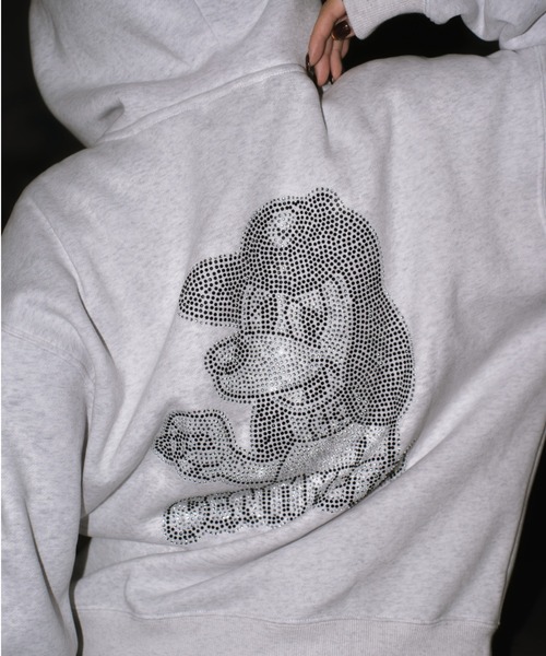 centimeter（センチメーター）の「CMT ruler rhinestone zip hoodie（パーカー・メンズ・ヘザーグレー/ボルドー/スミクロ・SMALL/MEDIUM/LARGE）」の11枚目の写真