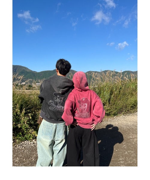 centimeter（センチメーター）の「CMT ruler rhinestone zip hoodie（パーカー・メンズ・ヘザーグレー/ボルドー/スミクロ・SMALL/MEDIUM/LARGE）」の22枚目の写真