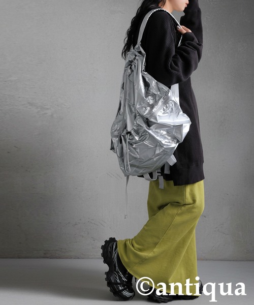 antiqua（アンティカ）の「リュック（バックパック/リュック・レディース・ブラック/シルバー・FREE）」の7枚目の写真