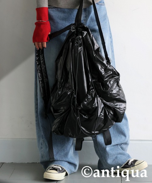 antiqua（アンティカ）の「リュック（バックパック/リュック・レディース・ブラック/シルバー・FREE）」の3枚目の写真
