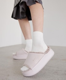 ナイキ カーム エレベーション ファー ウィメンズスライド / Nike Calm Elevation Fur Women's Slides HV8560-600 Silt Red