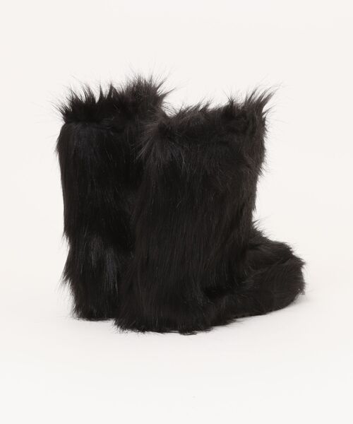 Never mind the XU / Chikashitsu+（ネバーマインド ザ エックスユー / チカシツプラス）の「【nmtc+】fur short boots / 【エヌエムティーシープラス】ファーショートブーツ（ブーツ・メンズ・グレー/ブラック・S/M/L）」の9枚目の写真