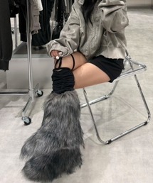 【nmtc+】fur short boots / 【エヌエムティーシープラス】ファーショートブーツ