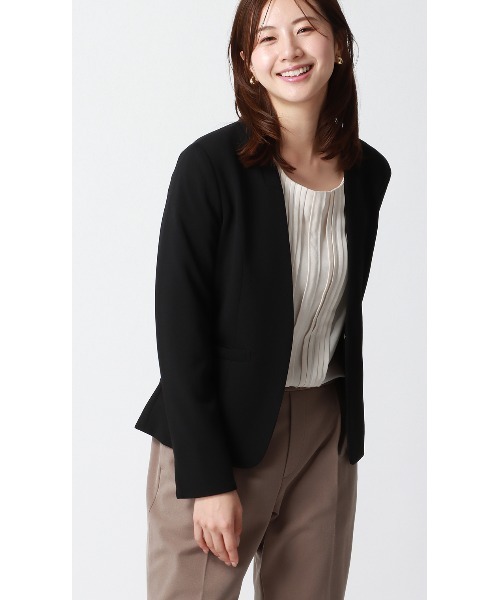 AOYAMA(アオヤマ)の「一枚で上品見え!WEB限定フロントピンタックブラウス(シャツ/ブラウス・レディース・ネイビー/ベージュ/ホワイト/ブラウン・S/M/L)」の20枚目の写真
