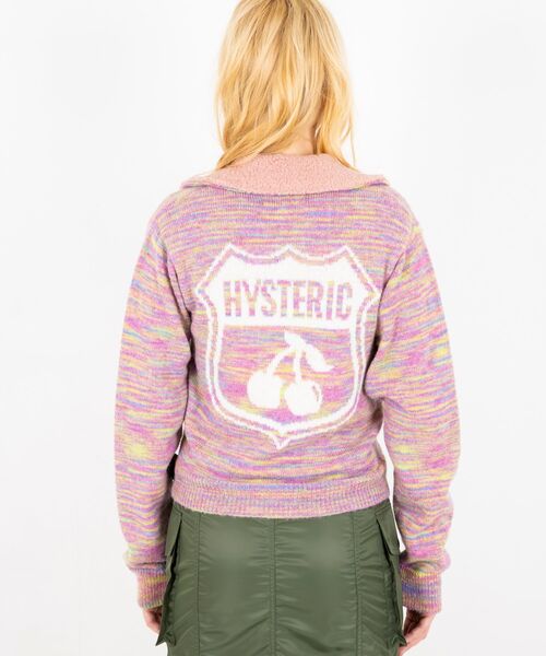 HYSTERIC GLAMOUR(ヒステリックグラマー)の「ROAD SIGNジャカード ジャンパー(その他アウター・レディース・ブラック/カーキ/マルチ・FREE)」の6枚目の写真