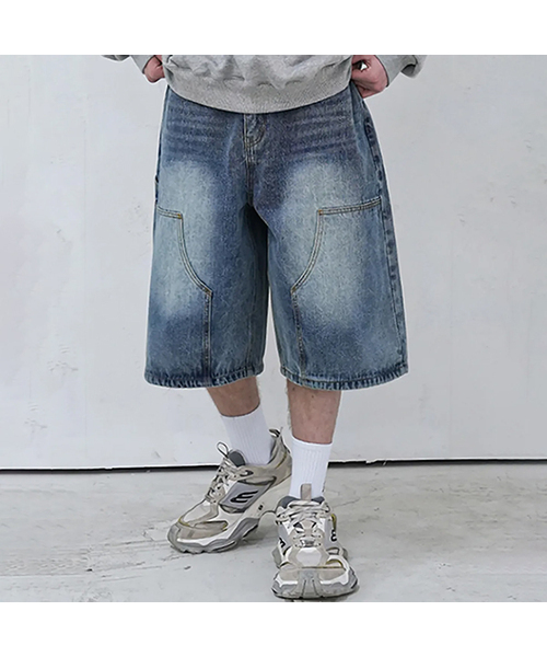 AVANDRESS(アバンドレス )の「カーペンター デニム ショーツ ライトブルー(その他パンツ・レディース・スカイブルー・X-SMALL/SMALL/MEDIUM/LARGE/X-LARGE)」の1枚目の写真