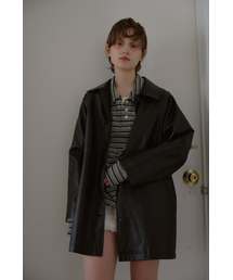 LETERIE（レテリー）の「RAGLAN LEATHER JACKET_BLACK（ライダースジャケット）」