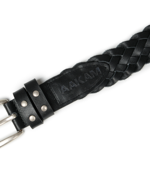 AAKAM(アーカム)の「30mm Braided Western Leather Belt (Black)(ベルト・レディース・その他・FREE)」の7枚目の写真