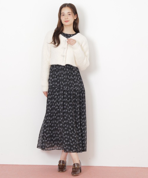 ◇リボンビジューフェザーカーディガン（ニット/セーター）｜JILL by