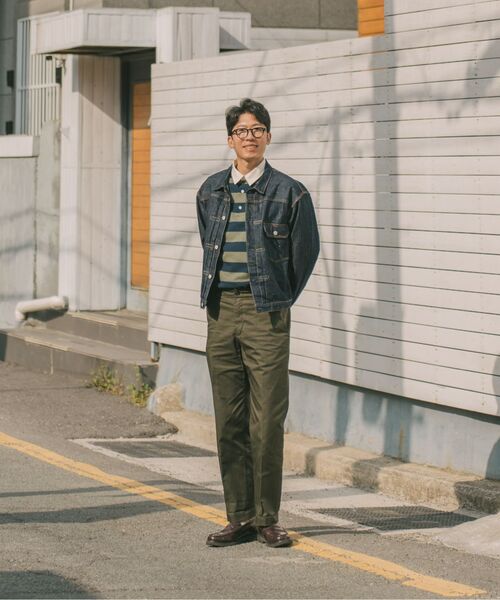 MUSINSA STANDARD（ムシンサスタンダード）の「ホワイトサテンオフィサーパンツ [ディープカーキ]（その他パンツ・メンズ・その他・42/30/31/33/26/27/28/29/34/32/40/38/36）」の8枚目の写真