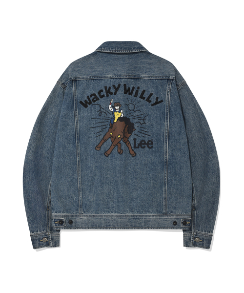 Wacky WiLLy（ワッキーウィリー）の「[ワキウィリー x Lee] グラフィックデニムジャケット インディゴ（デニムジャケット・レディース・その他・MEDIUM/LARGE）」の3枚目の写真
