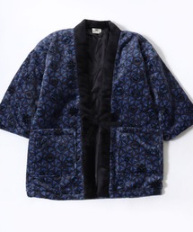 和んこ堂（ワンコドウ）の「和んこ堂 ふわもこボアフリース半纏/ちゃんちゃんこ/ワンポイント刺繍/和柄（ガウン/バスローブ）」