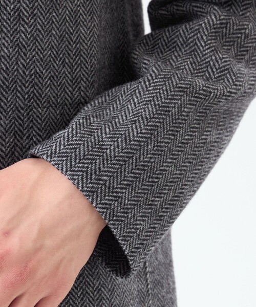 MACKINTOSH PHILOSOPHY(マッキントッシュ フィロソフィー)の「HEAT TWEED(ヒートツイード)WARENFORD (ウァレンフォード )(ステンカラーコート・メンズ・チャコールグレー/ブラウン・38/40)」の10枚目の写真