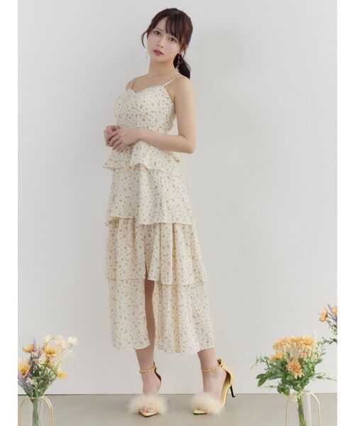 EATME（イートミー）の「BACKリボンティアードロングワンピース（ワンピース・レディース・ピンク/オフホワイト/ブラック・SMALL/MEDIUM）」の21枚目の写真