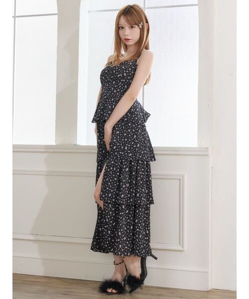 EATME（イートミー）の「BACKリボンティアードロングワンピース（ワンピース・レディース・ピンク/オフホワイト/ブラック・SMALL/MEDIUM）」の19枚目の写真