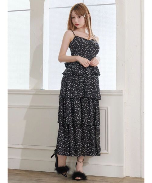 EATME(イートミー)の「BACKリボンティアードロングワンピース(ワンピース・レディース・ピンク/オフホワイト/ブラック・SMALL/MEDIUM)」の18枚目の写真