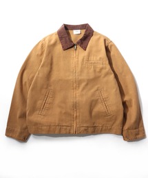 Salong hameu（サロン ハミュー）の「ダック ワークジャケット/ジップブルゾン/春アウター メンズ レディース ユニセックス（ブルゾン）」