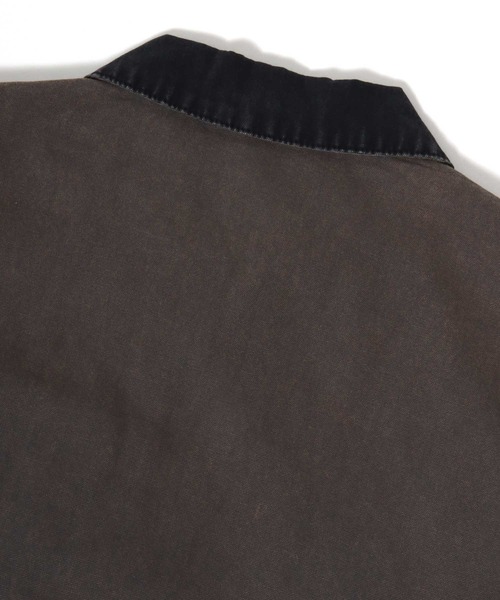 Salong hameu(サロン ハミュー)の「ダック ワークジャケット/ジップブルゾン/春アウター メンズ レディース ユニセックス(ブルゾン・メンズ・ブラック/ブラウン/チャコールグレー・M/L)」の19枚目の写真