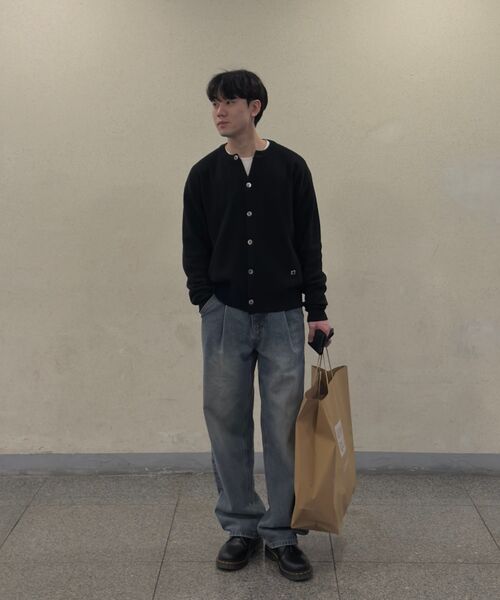 ACSHI(アクシ)の「ワンタックウォッシュドバルーンフィットワイドデニムパンツユニセックス(ライトブルー)(デニムパンツ・レディース・その他・SMALL/MEDIUM/LARGE/X-LARGE/XX-LARGE/X-SMALL)」の7枚目の写真