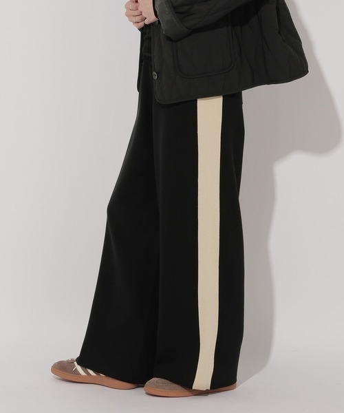 GEORGE'S（ジョージズ）の「ニットラインパンツ（その他パンツ・レディース・ブラック/ブラウン/ネイビー・SMALL/MEDIUM）」の2枚目の写真