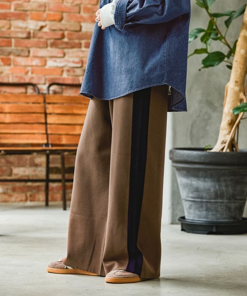 GEORGE'S（ジョージズ）の「ニットラインパンツ（その他パンツ・レディース・ブラック/ブラウン/ネイビー・SMALL/MEDIUM）」の21枚目の写真