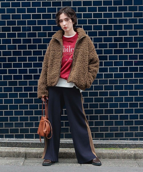 GEORGE'S（ジョージズ）の「ニットラインパンツ（その他パンツ・レディース・ブラック/ブラウン/ネイビー・SMALL/MEDIUM）」の4枚目の写真