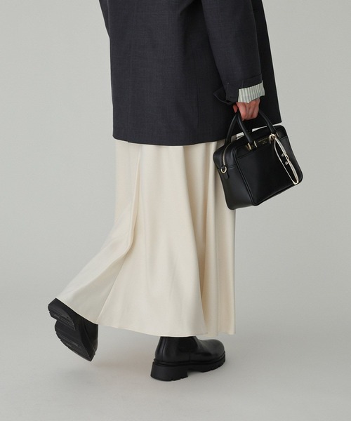 BABYLONE(バビロン)の「キュプラバイヤススカート(スカート・レディース・ネイビー/ブラウン/オフホワイト・38inch/36inch)」の4枚目の写真