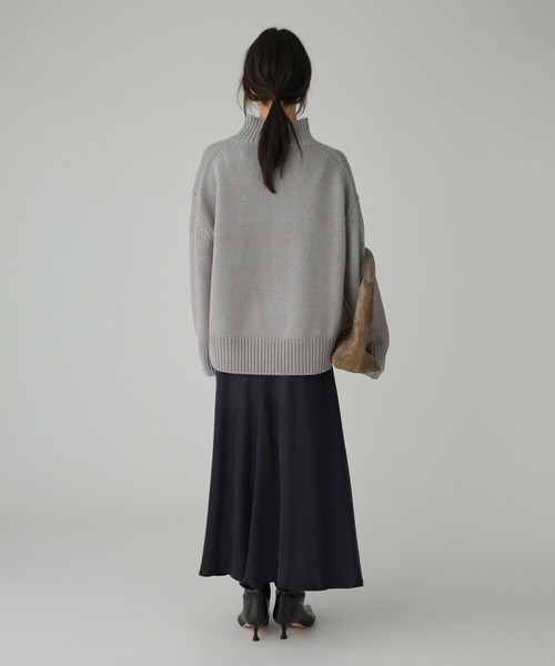 BABYLONE(バビロン)の「キュプラバイヤススカート(スカート・レディース・ネイビー/ブラウン/オフホワイト・38inch/36inch)」の14枚目の写真